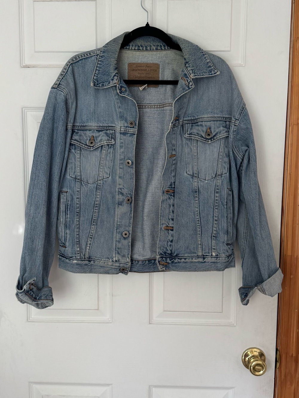Vintage Abercrombie and Fitch distressed Denim Jacket